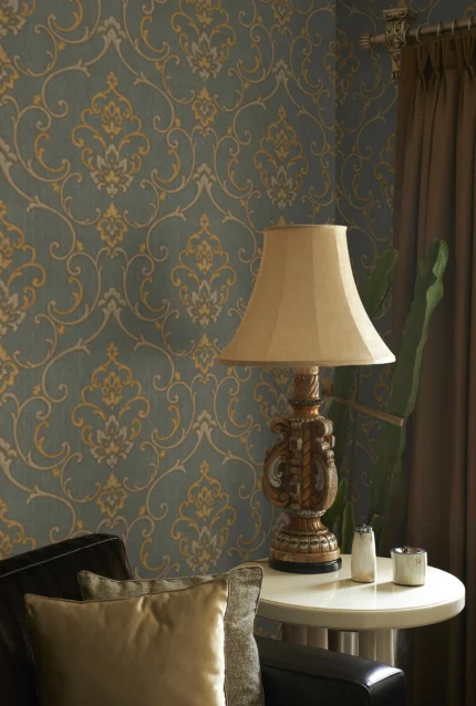 Gray Embossed Wallpaper – 3D Texturing (6806-5)